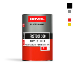 Грунт акриловий 4+1 Protect 300 чорний Novol 1,0л фото