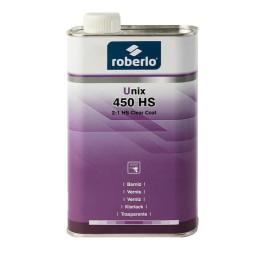 Лак акриловий 2+1 Unix 450 HS Roberlo 5,0л фото