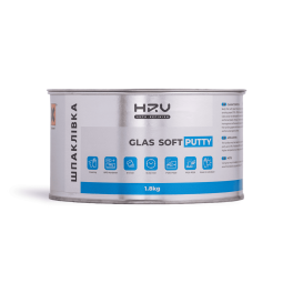 Шпатлівка з скловолокном Glas Soft Putty синя HRV 1,8кг фото